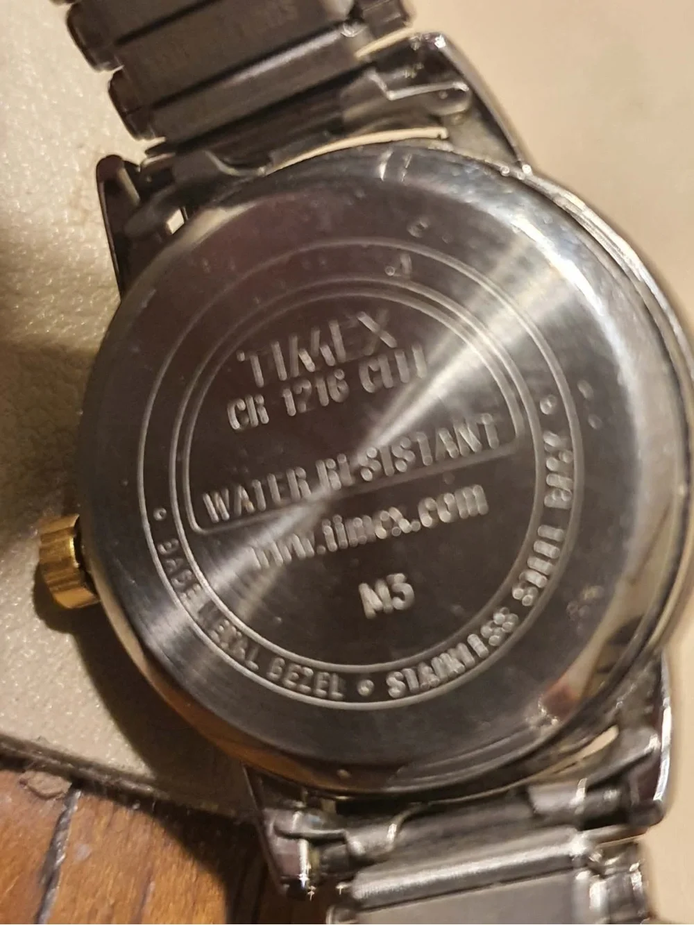 🦋10/$20🦋 Timex Indiglo Silver/Goldtone/White Stainless Steel Women's Watch
